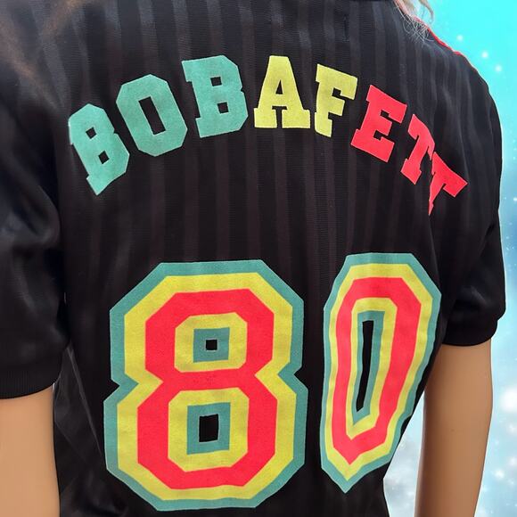 Adidas Star Wars Bobafett Jersey Black Multicolor Rare Small - Picture 4 of 10